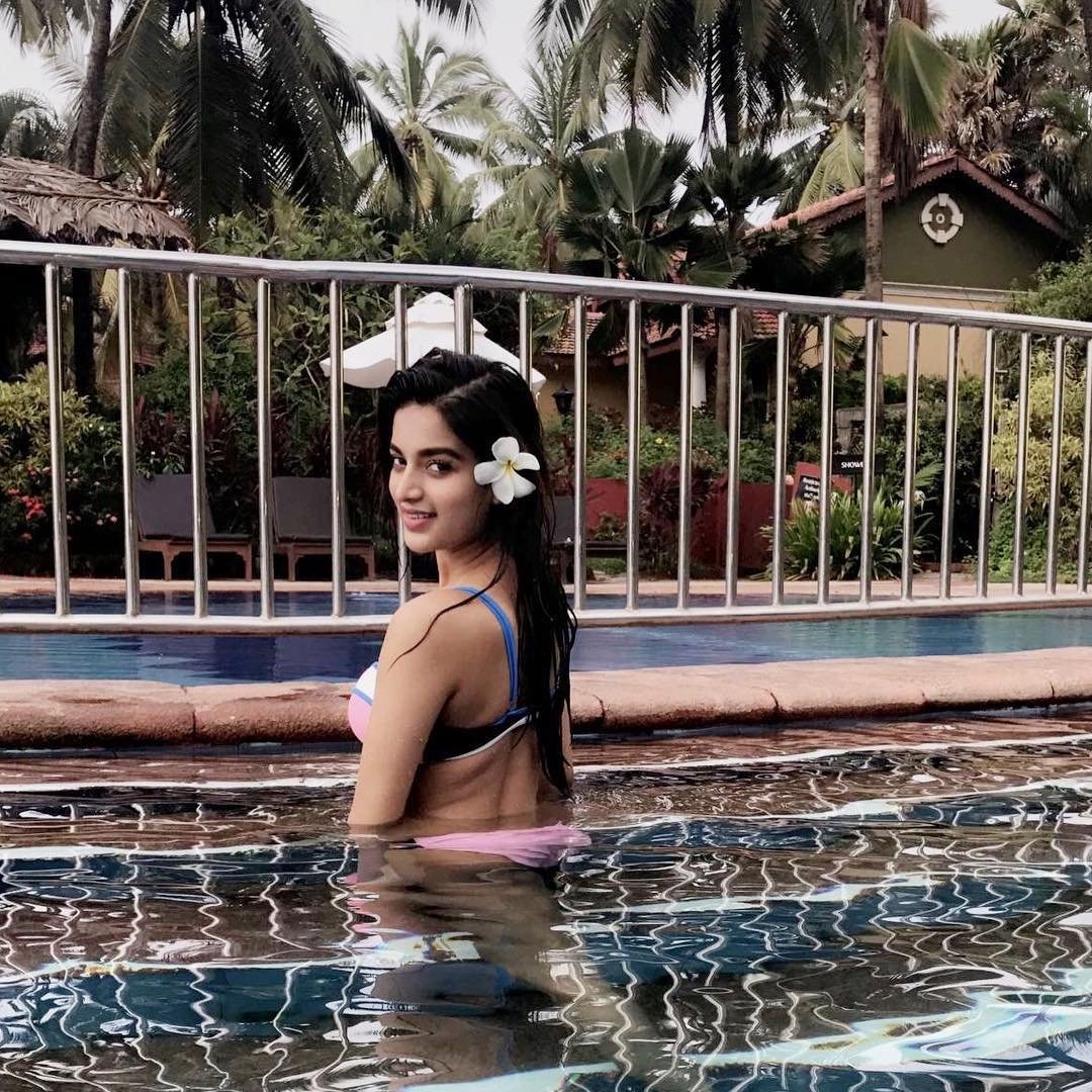 Stunning And Elegant Nidhi Agarwal Stills In Bikini Glam Actress 