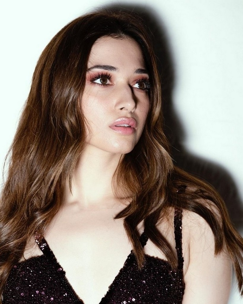 Tamannah Bhatia stills in black gown