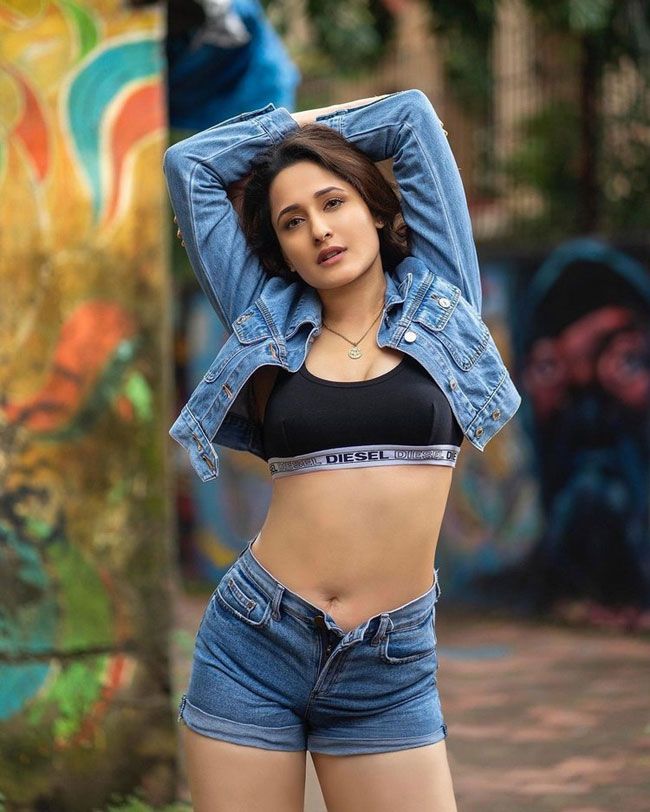 Pragya Jaiswal stills in denim jeans