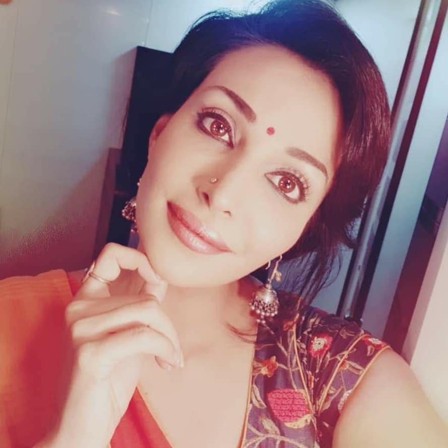 Flora Saini during her movie Bhavai promotion