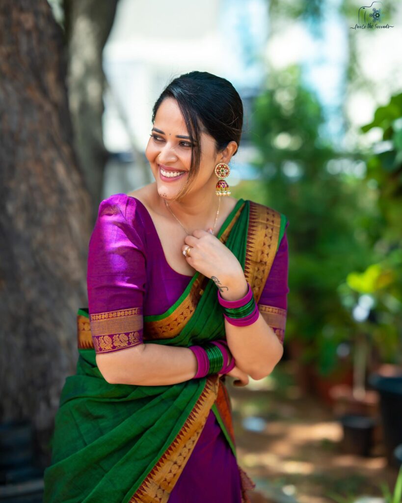 Anasuya Half Saree 3