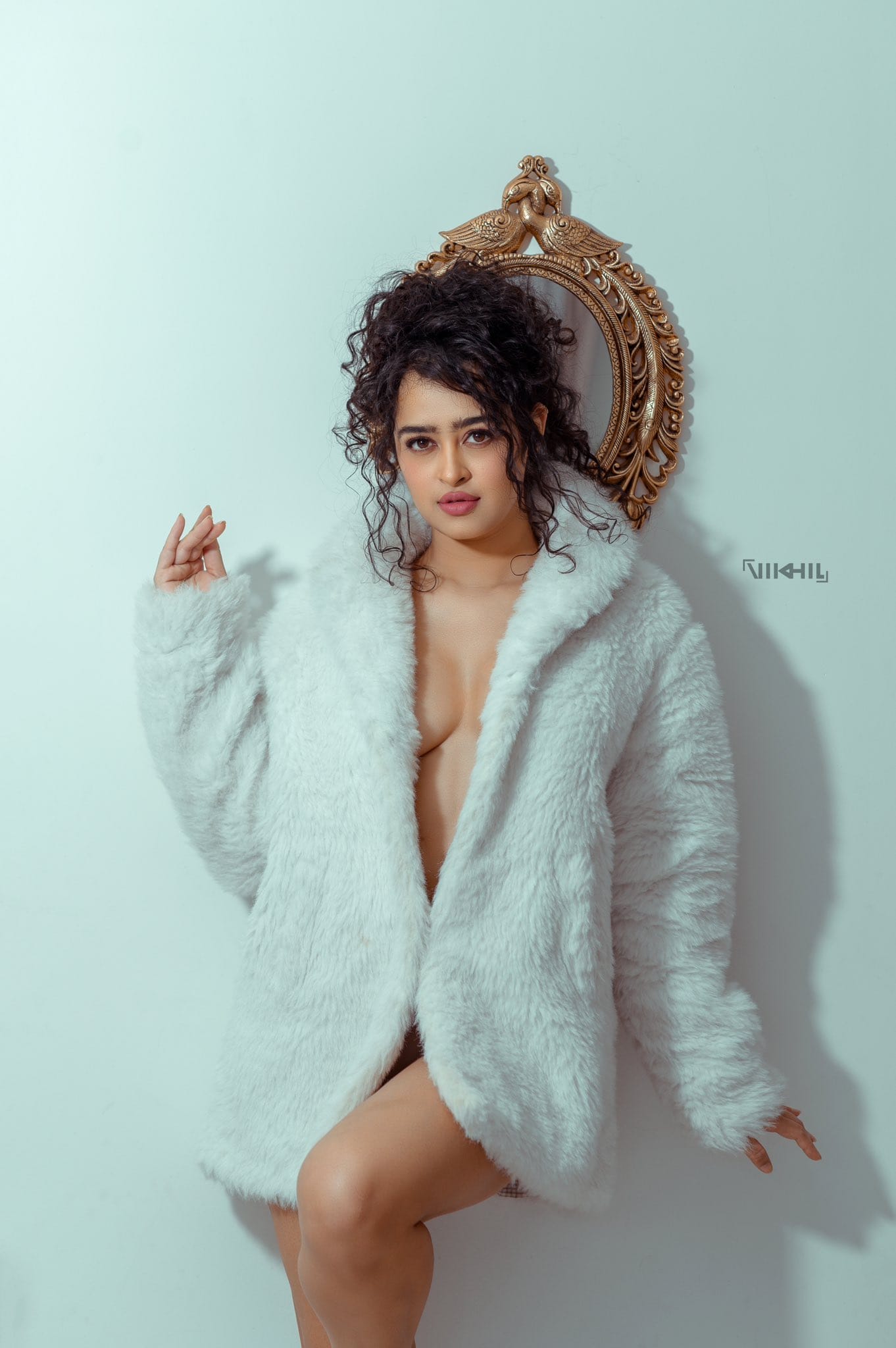 Apsara Rani looks sensuous as she poses during a photoshoot