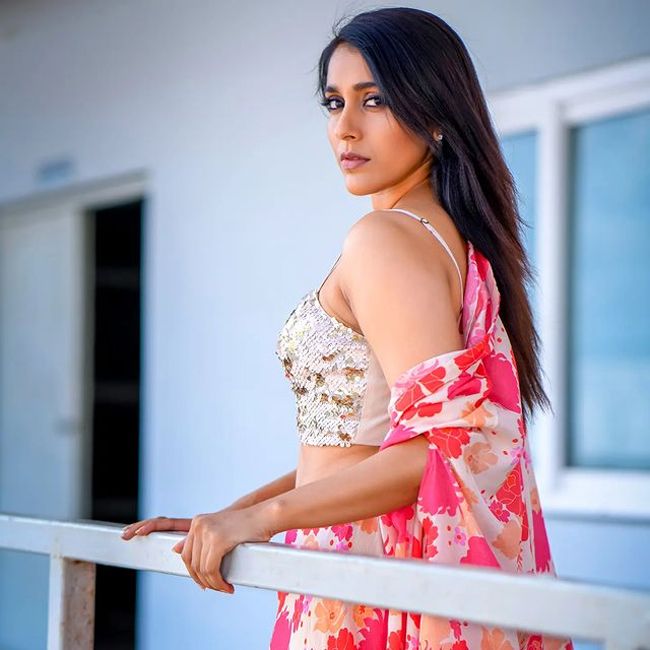 Rashmi Gautham stills in floral outfit