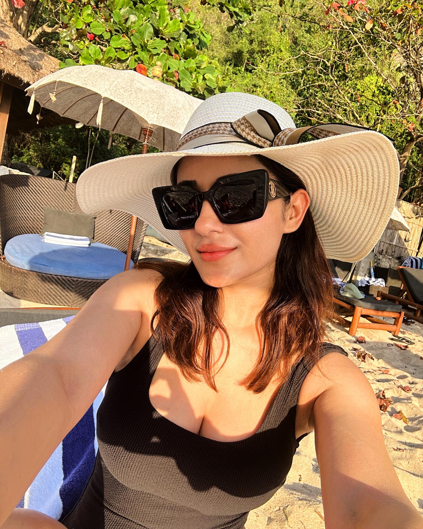 Ruhani Sharma is at Kubu Beach, Ayana Resort & Spa