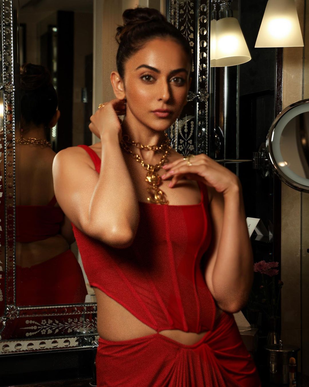 Rakul Preet Singh latest photoshoot in red dress