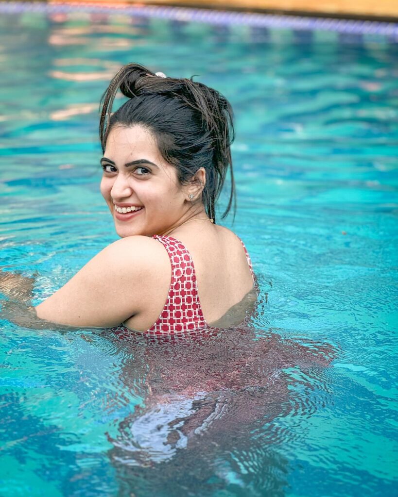 Sravanthi in swimsuit 1