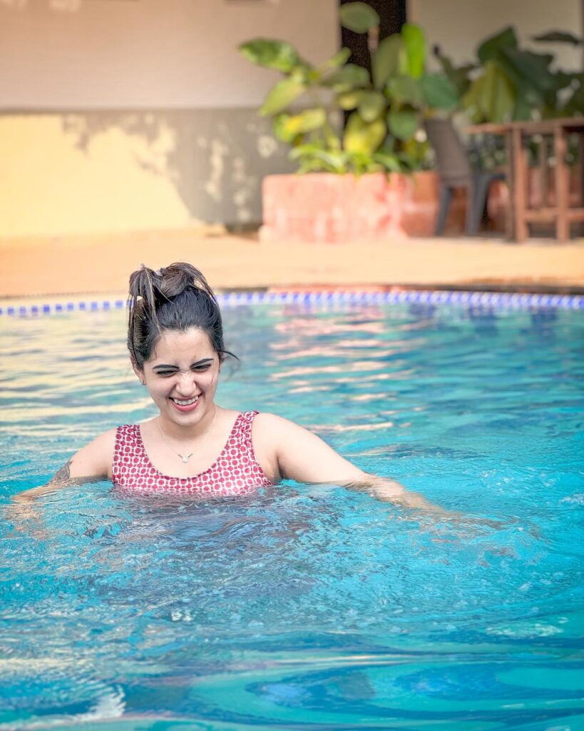 Sravanthi in swimsuit 2