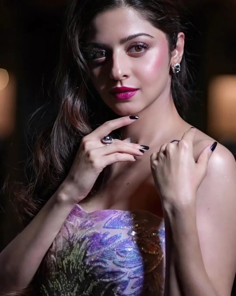 Vedhika in gown 2