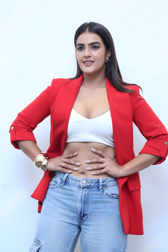 kavya thappar at double ismart interview1